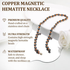Fashtour copper beads in 6mm provide warm contrast for versatile looks.