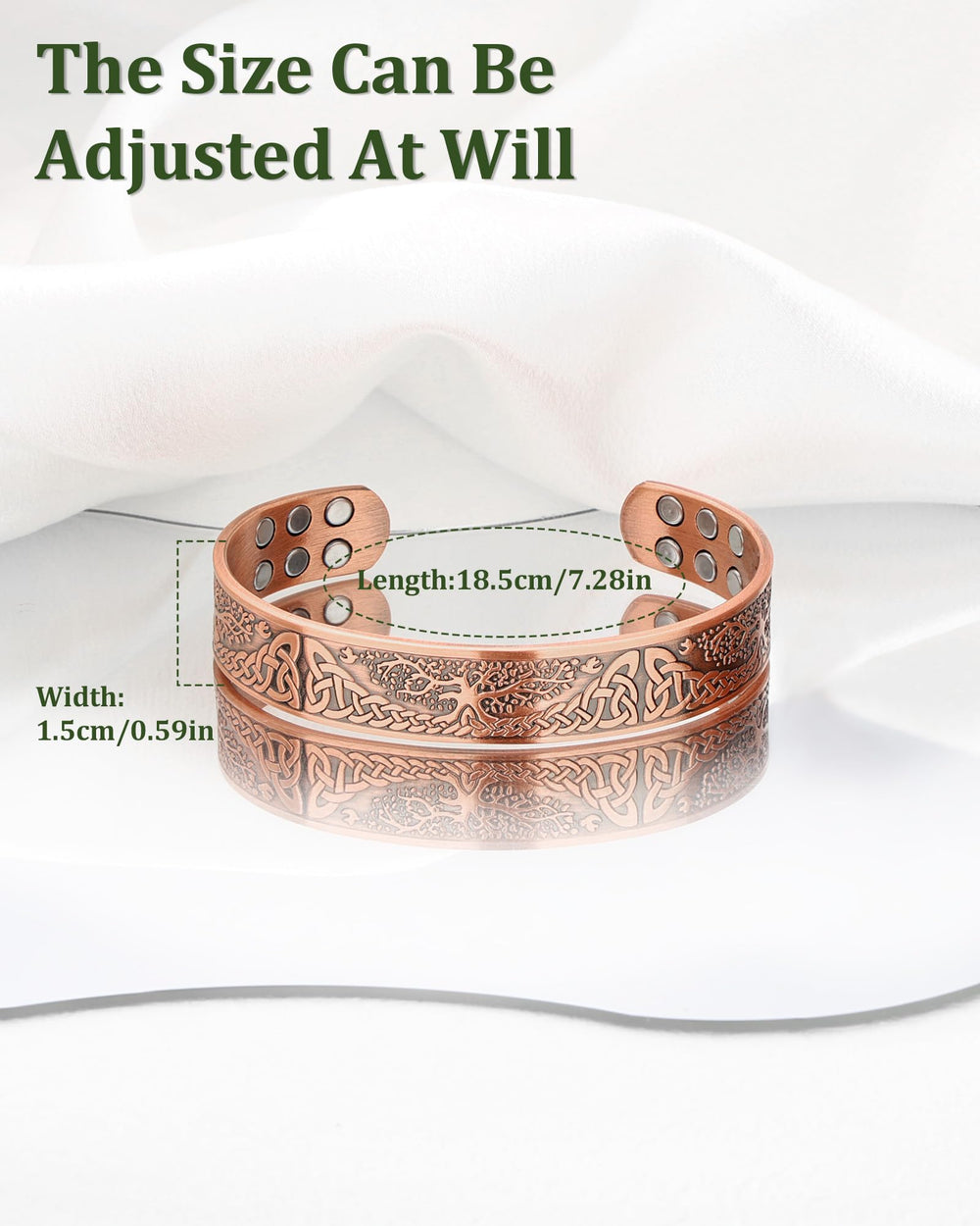Tree of Life engraving on Fashtour bracelet highlighting design detail