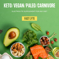 FAST LYTE No Sugar Electrolytes Powder stirred into juice, versatile electrolyte boost.