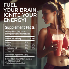 Fat Fuel C8 MCT Oil spoon-dispense for fast energy without jitters.