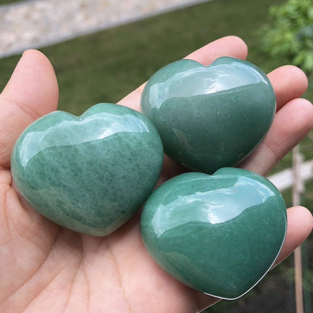Favoramulet green aventurine heart stone gift ready for mindful gifting and decor.