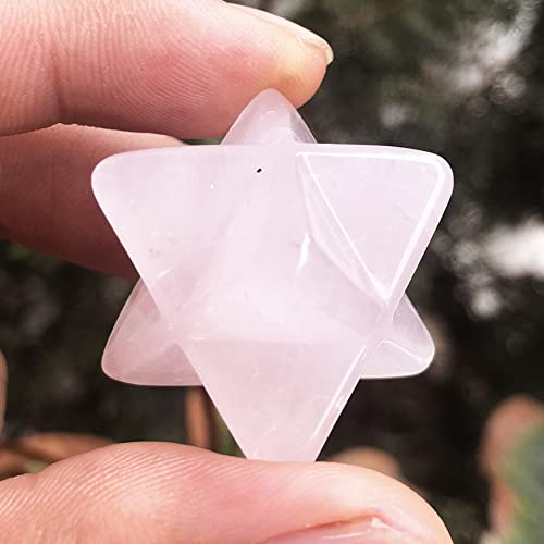 Favoramulet packaging: rose quartz merkaba star in protective box ready for gifting.