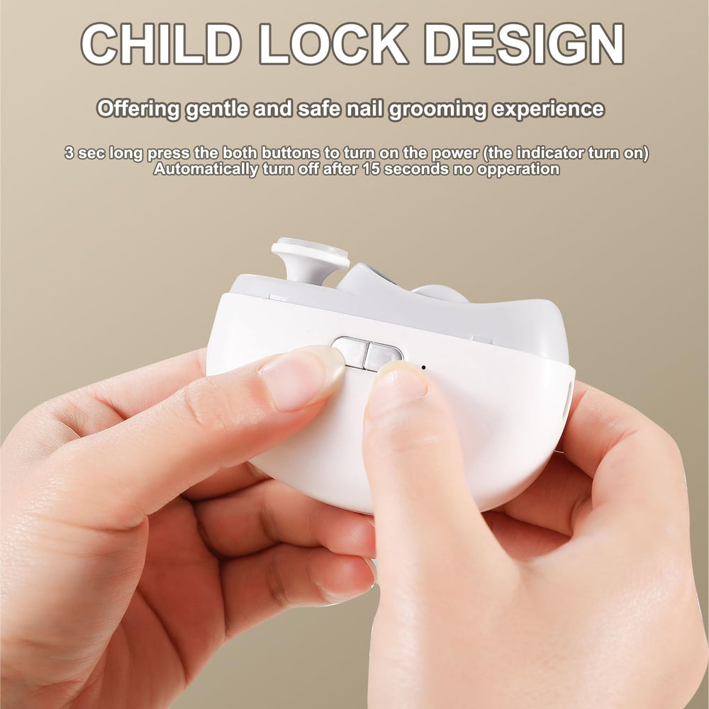 Favrison compact nail grinder for kids with long battery life.