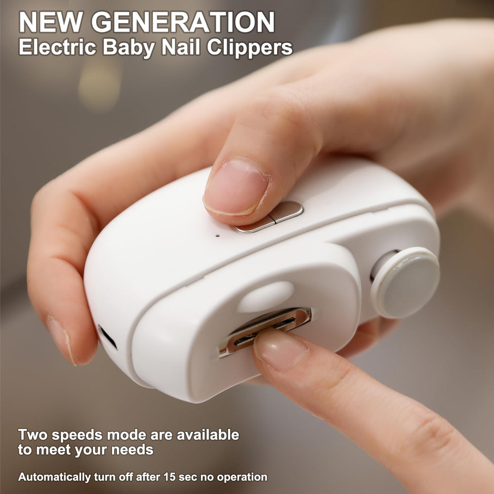 Favrison electric nail file with night-light for precise grooming.