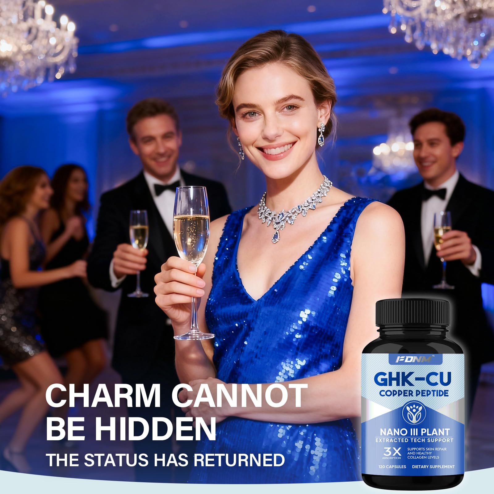 FDNM GHK-Cu skin texture closeup visual implying improved texture and elasticity.