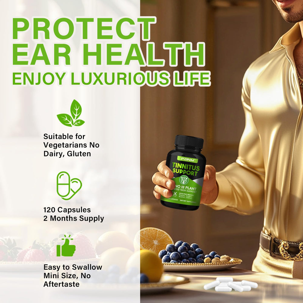 FDNM Tinnitus Relief capsules with water cup for easy intake