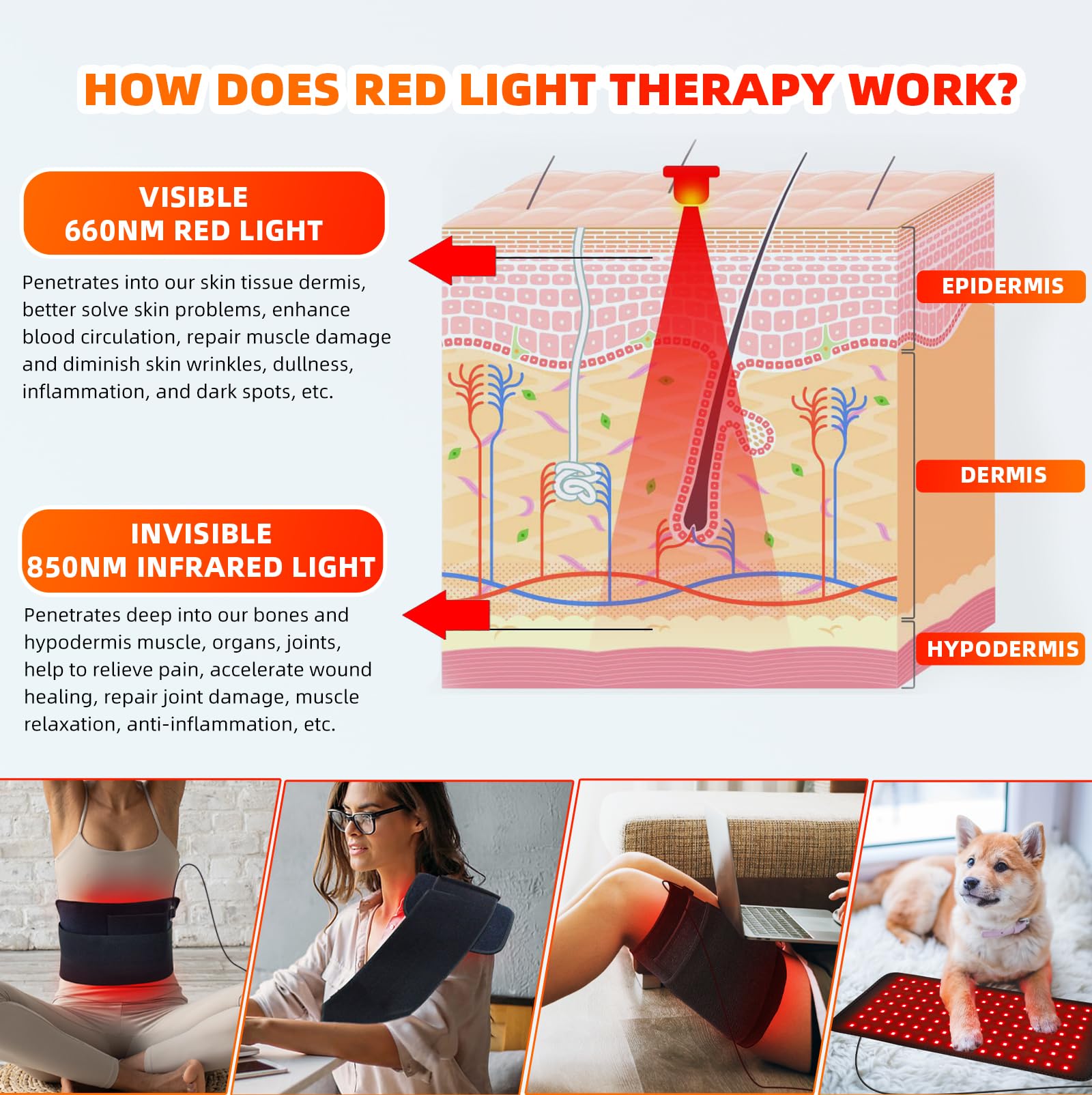 Feangli waist wrap enables full-torso warmth and ease.