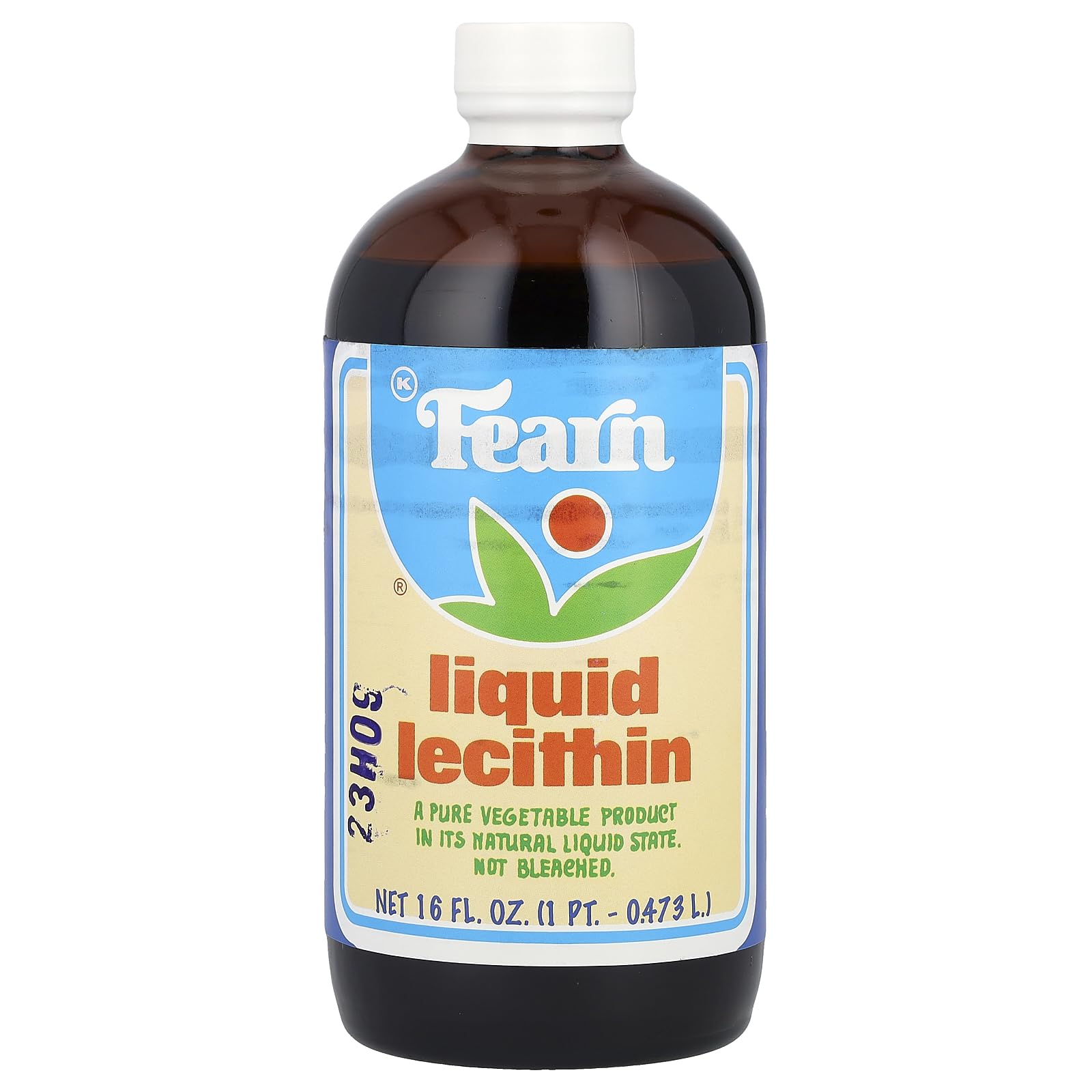 Fearn Liquid Lecithin bottle used to emulsify sauces and dressings.