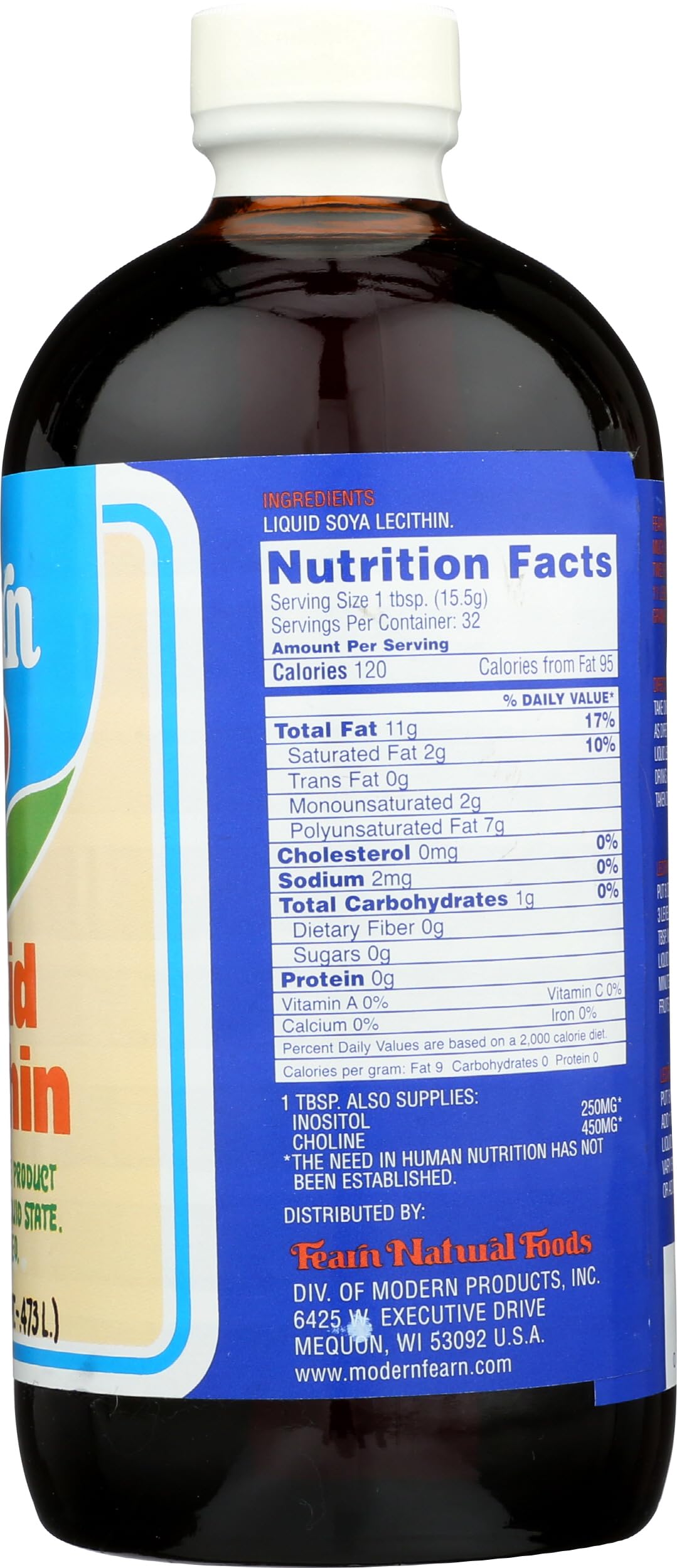 Fearn measuring spoon with lecithin showing precise dosing and portability.