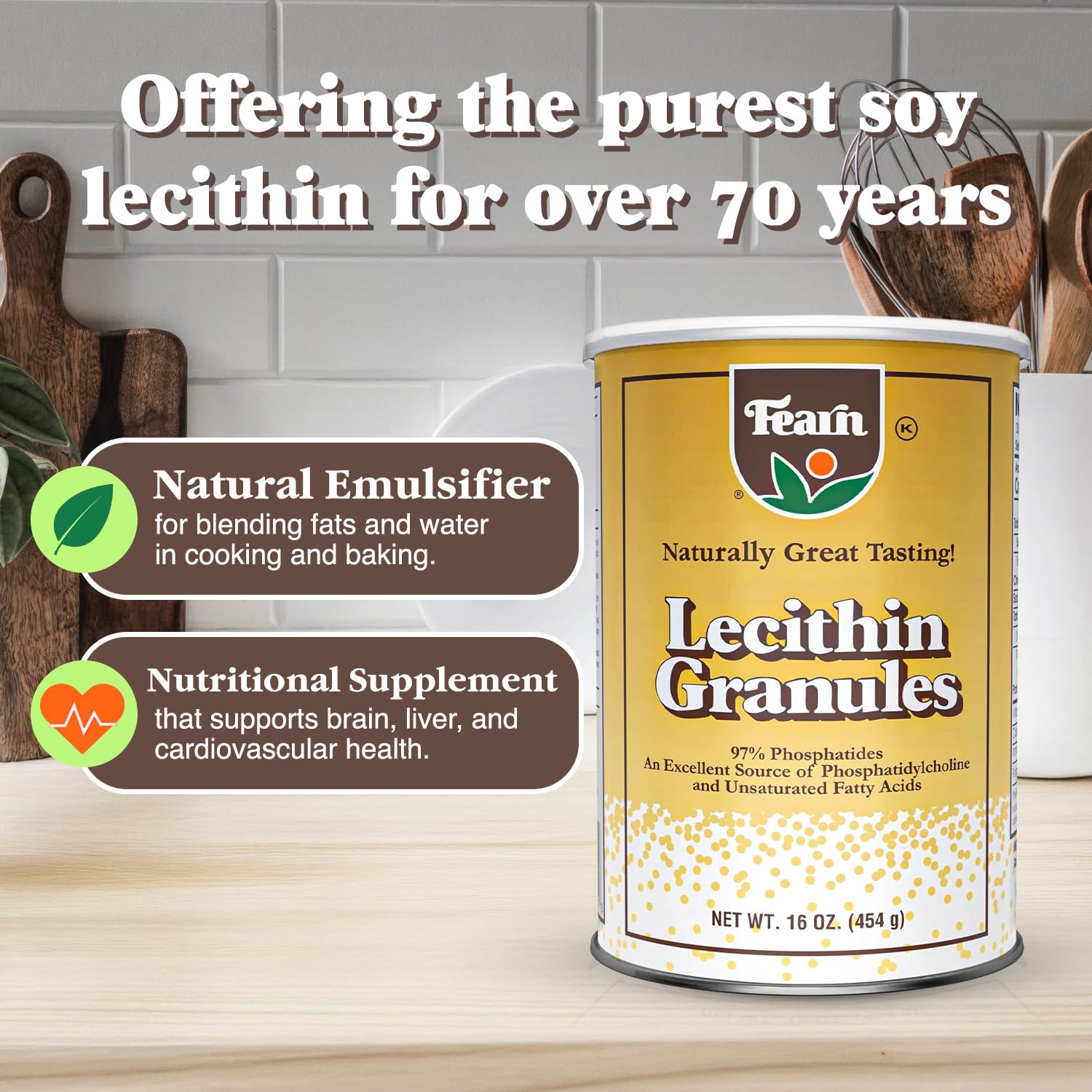 Fearn Lecithin Granules in cookies for even crumb and tenderness.