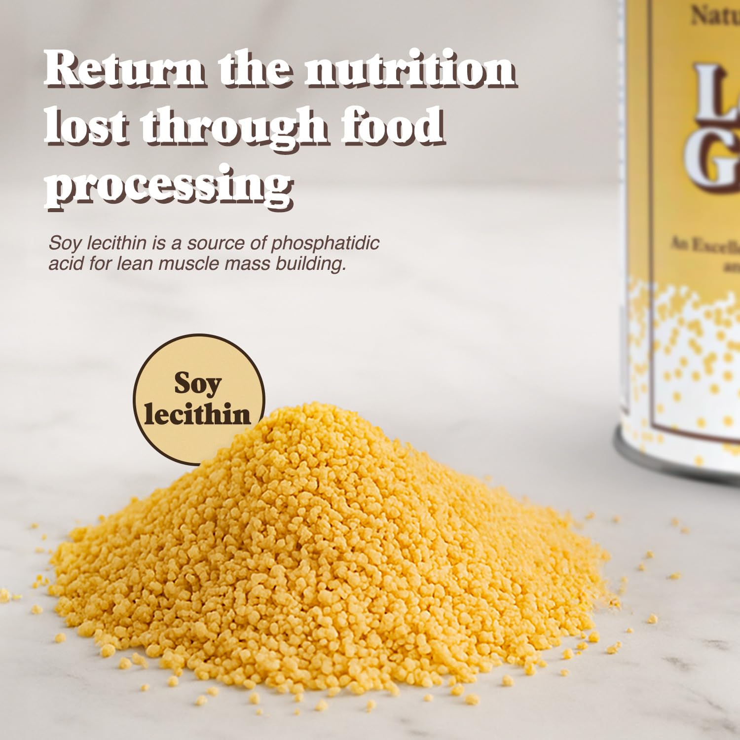 Fearn Soy Lecithin Granules in gummies for smoother set and consistency.