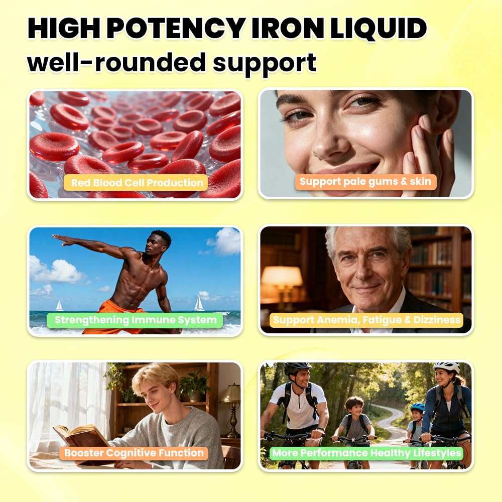 FEAVBAFT vitamin C enriched iron drops boost absorption and immune support.