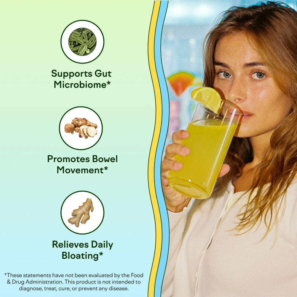 Feel Goods Gut Guardian single-serving packet for on-the-go routines.