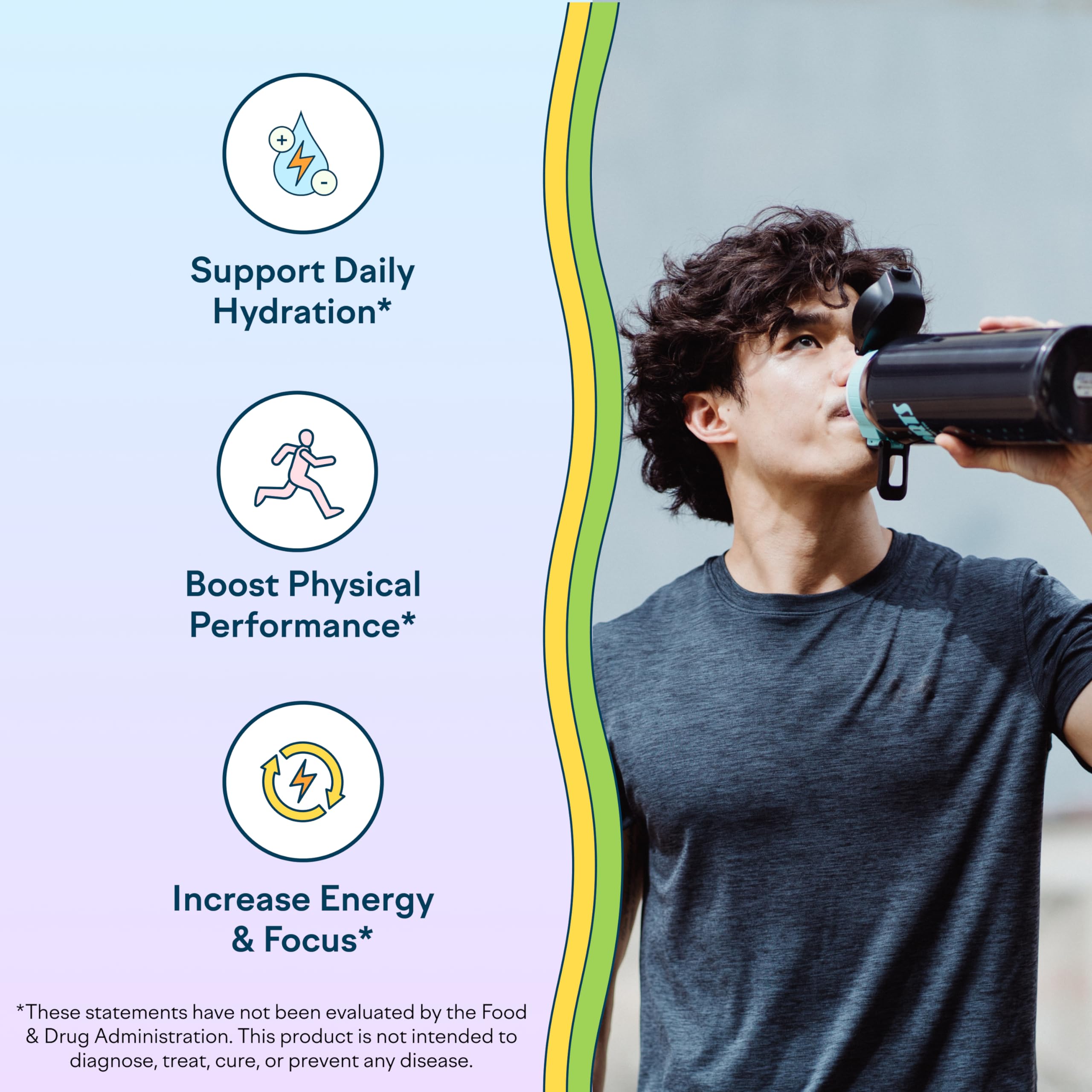 Feel Goods Hydration Hero packet open pour ready to mix.