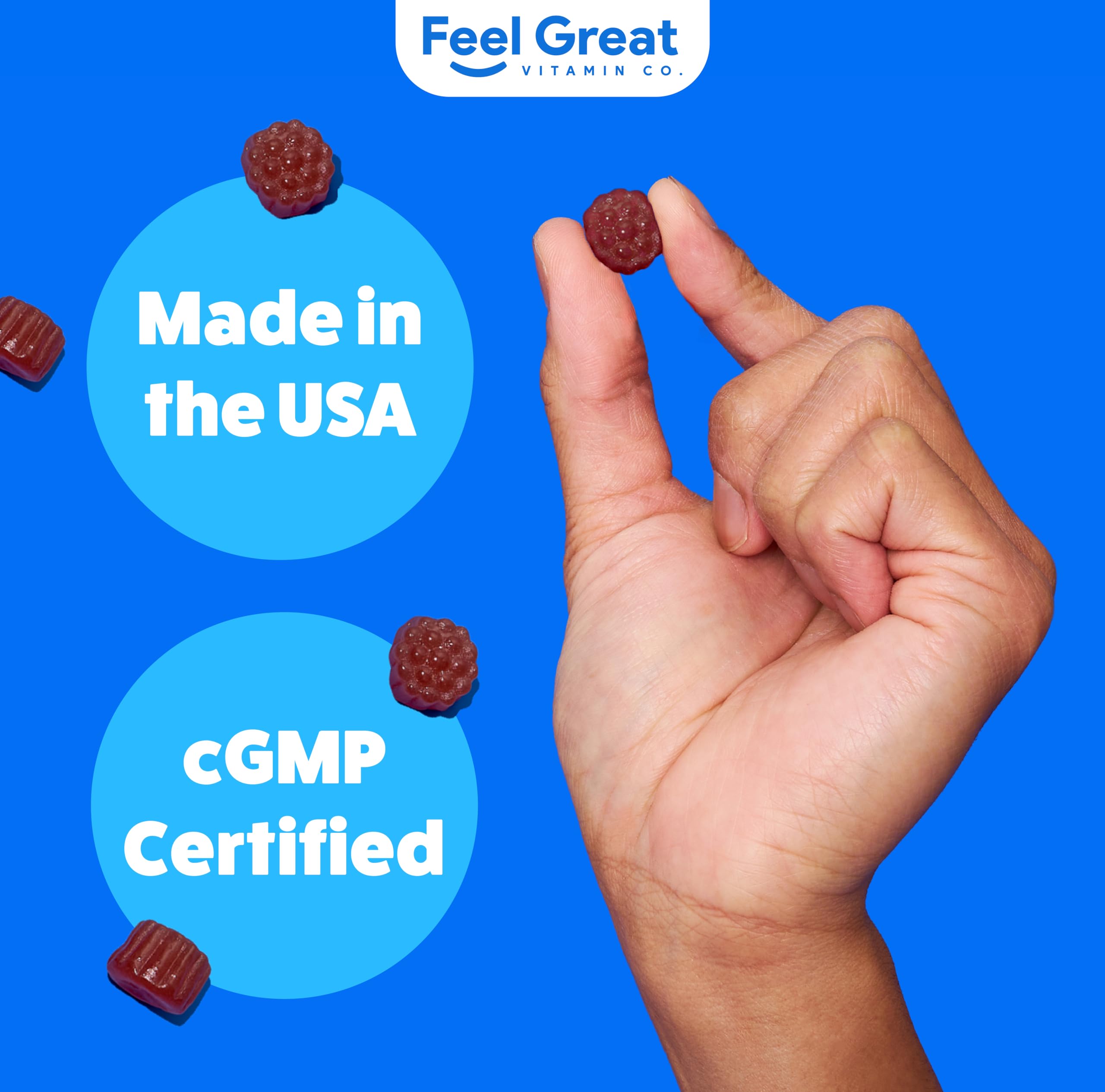 Feel Great Vitamin Co. Elderberry Gummies for Kids 90-gummies count visible.