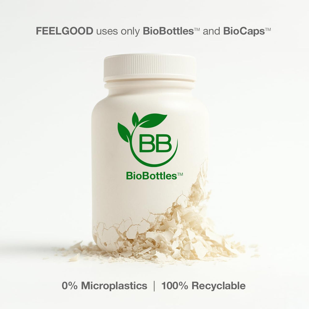 FeelGood capsules indicating potential energy support during workouts