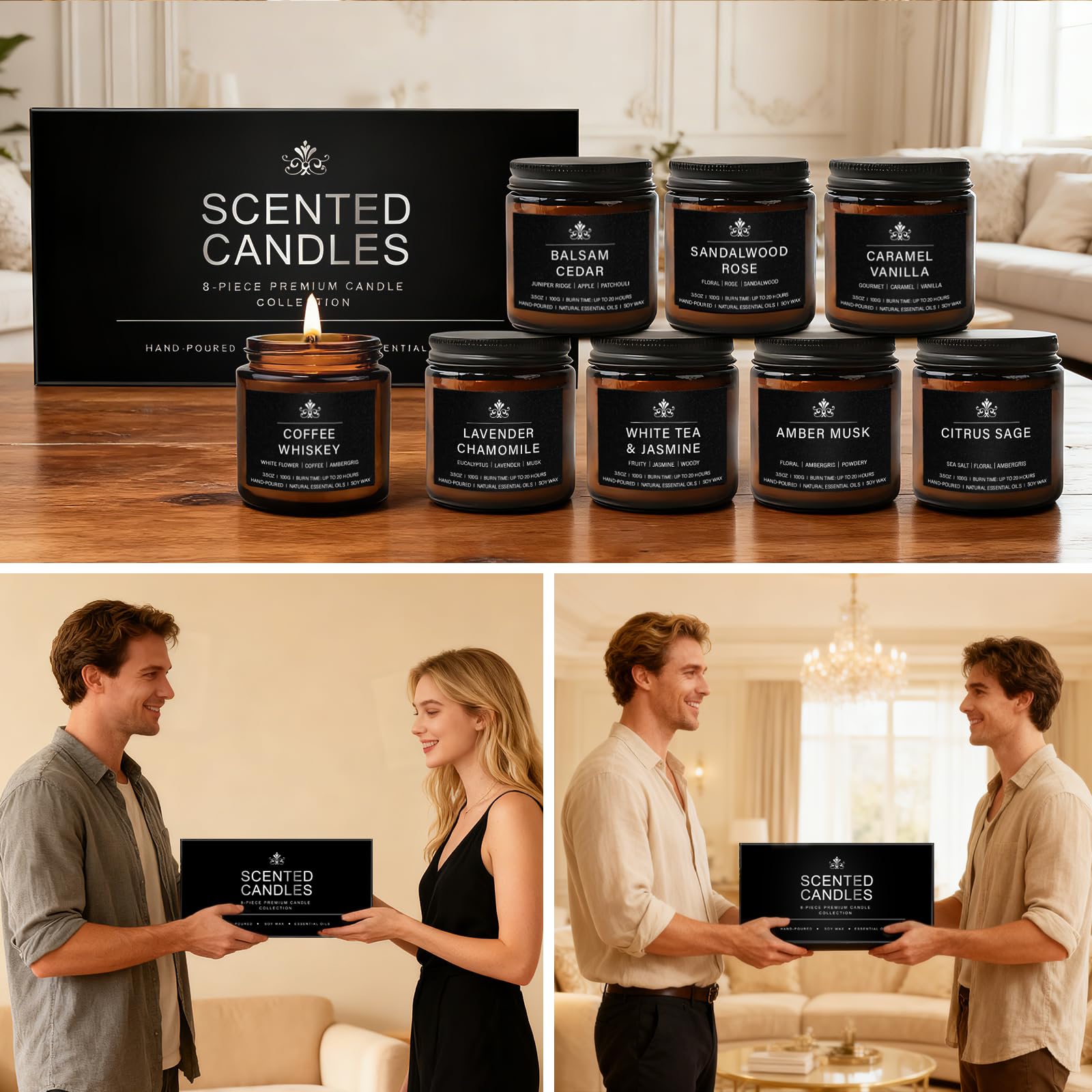 Feibao Caramel Vanilla candle delivers cozy sweetness for comfort.