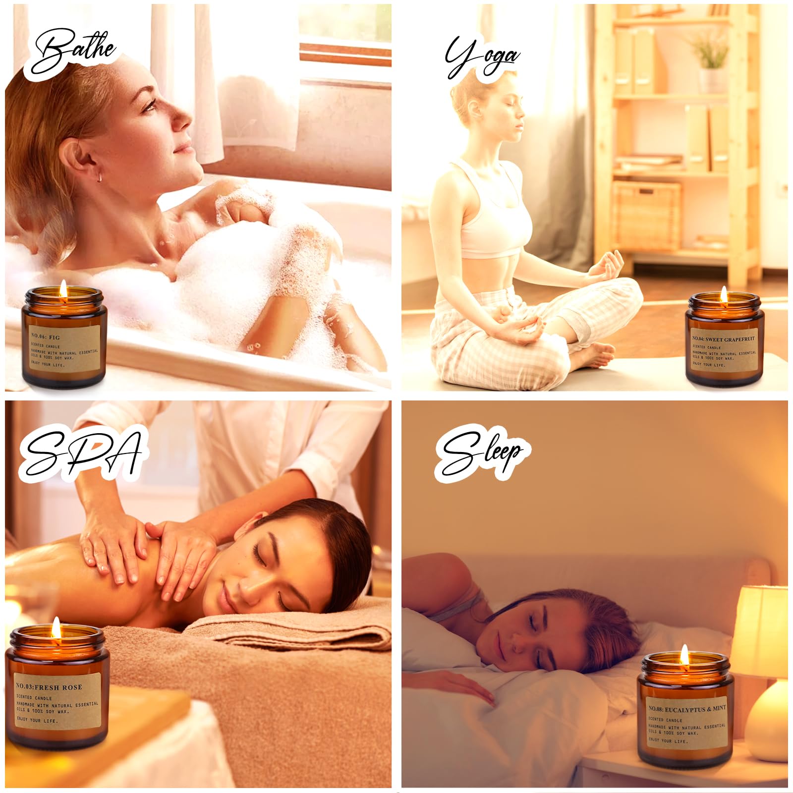 Feibao ocean amber jar candle evokes fresh coastal vibes.