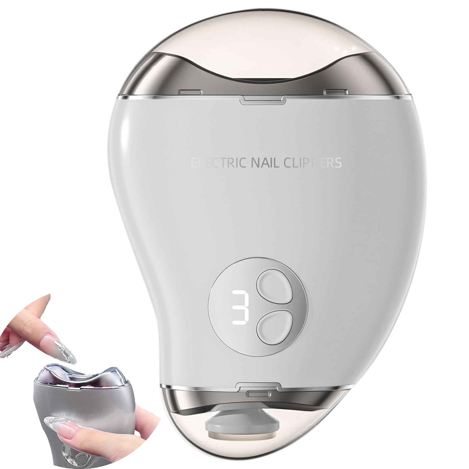 Feiezade electric nail clipper with LED light for precise trimming