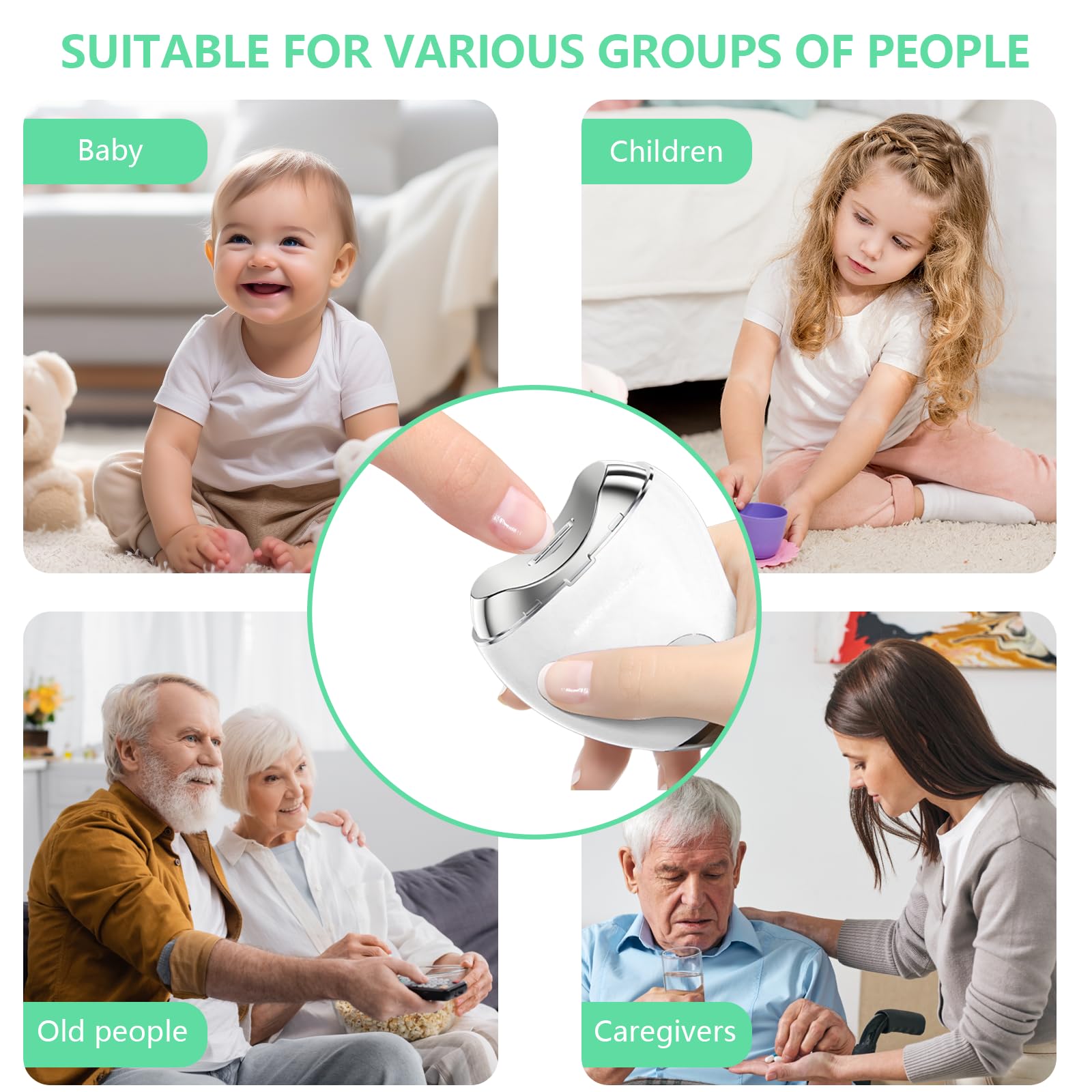 Feiezade senior nail trimmer with comfortable grip and control