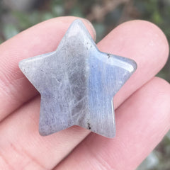 Fekuar Moonstone Star Palm Stone packaging details for chakra work and mindful use.