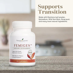 FemiGen capsules close-up illustrating easy daily dosing routine
