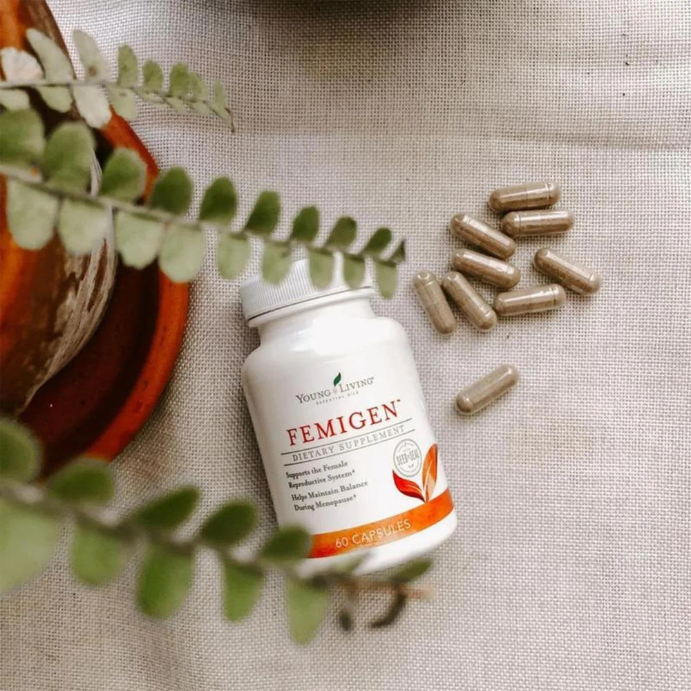 Routine shot with FemiGen promoting overall wellness and daily balance