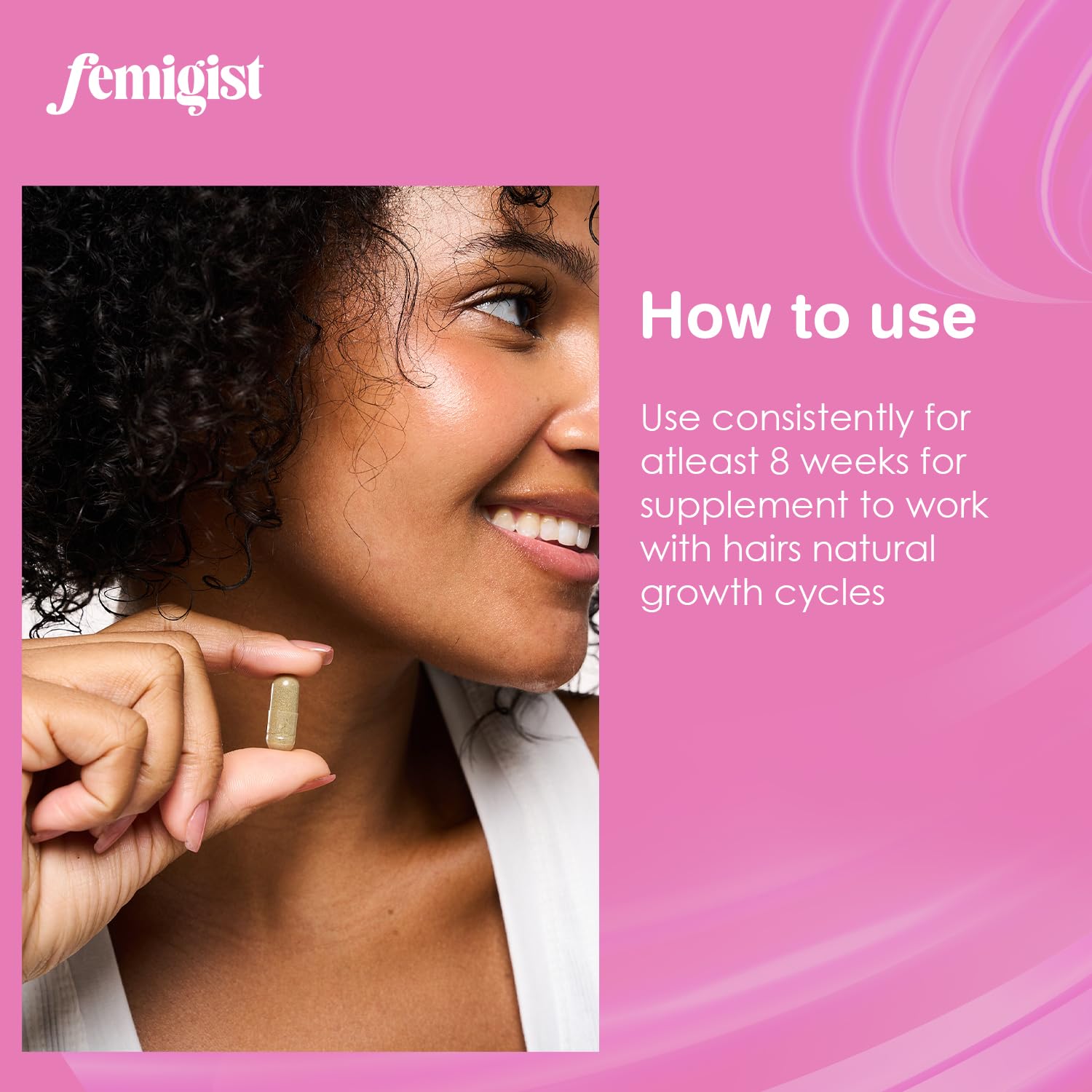Femigist HERsutism packaging box on a clean surface.