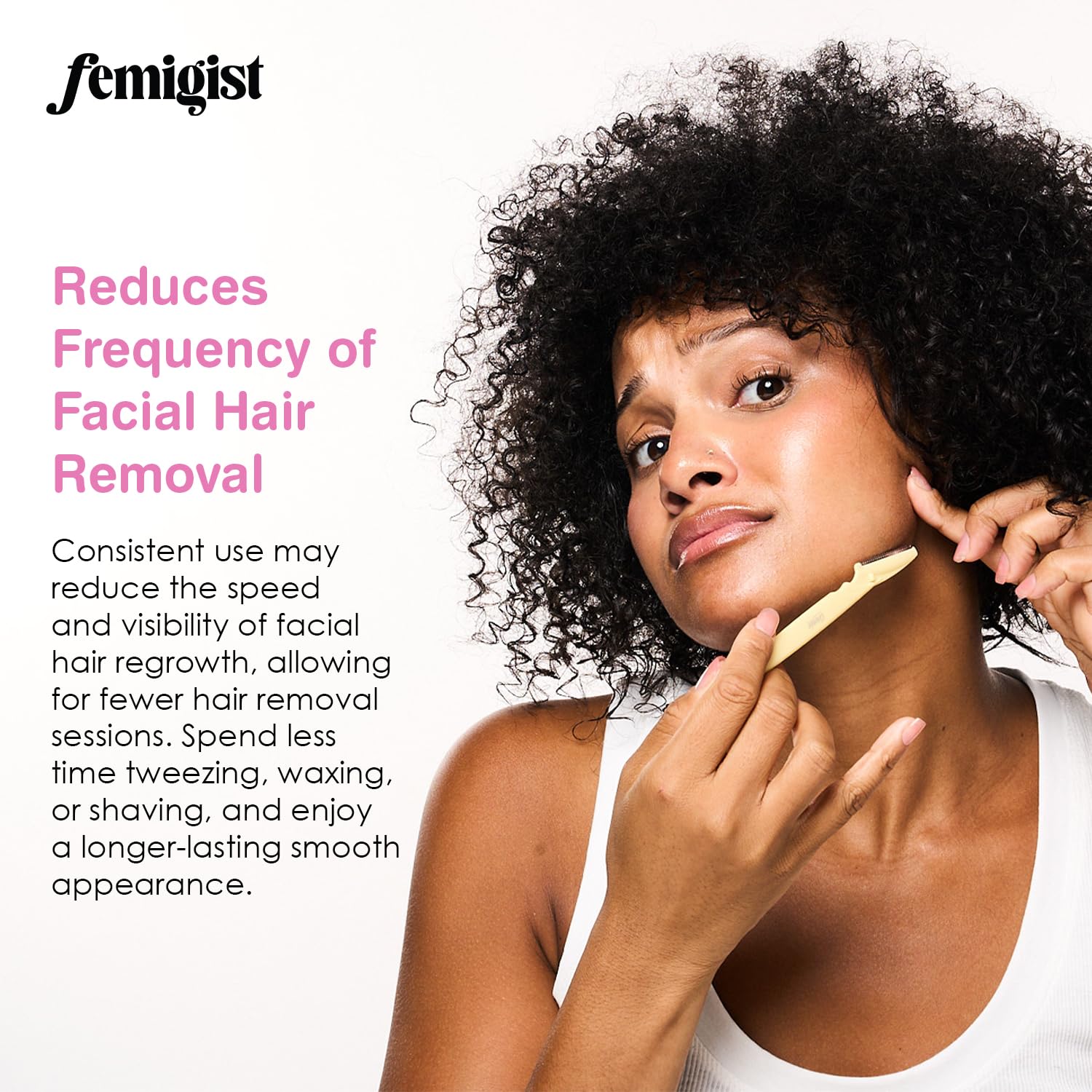 Fresh spearmint leaves symbolize the extract in Femigist HERsutism.