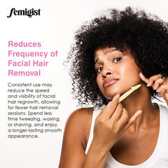 Fresh spearmint leaves symbolize the extract in Femigist HERsutism.