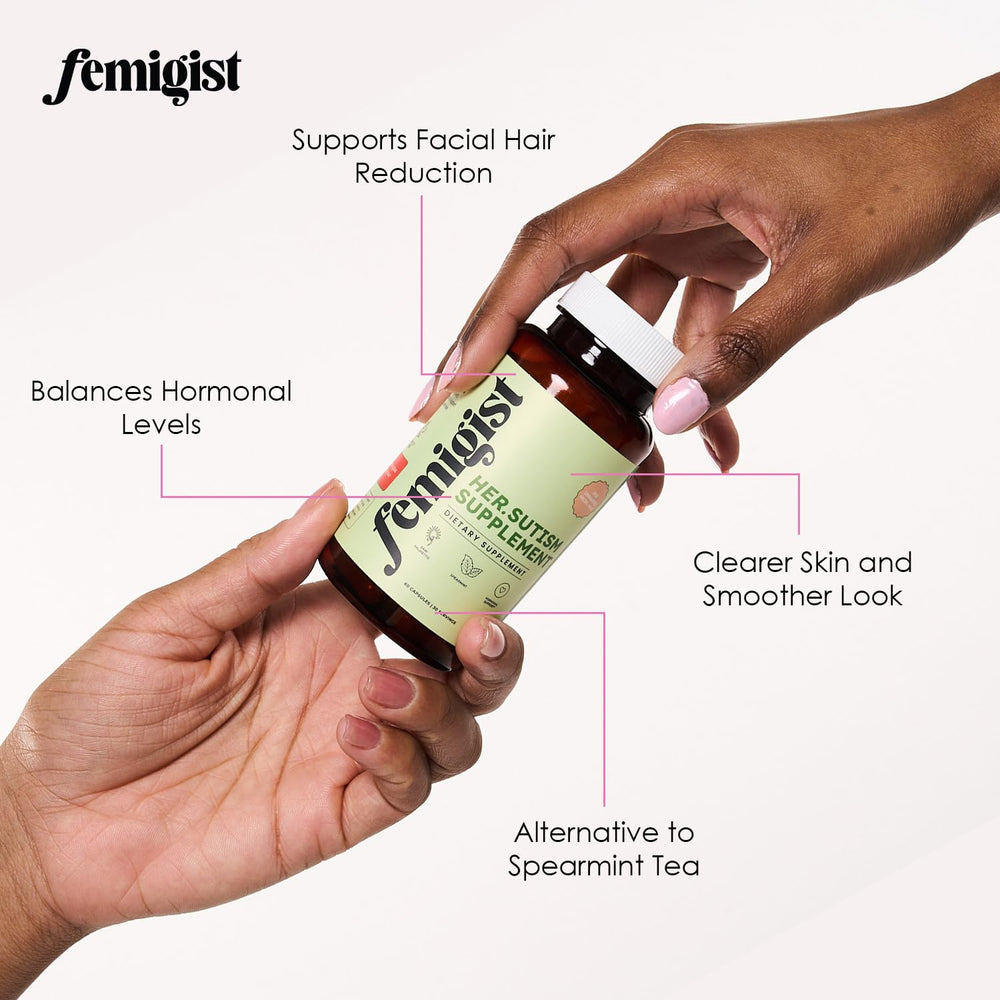 Zinc capsules from Femigist HERsutism support hormonal balance.