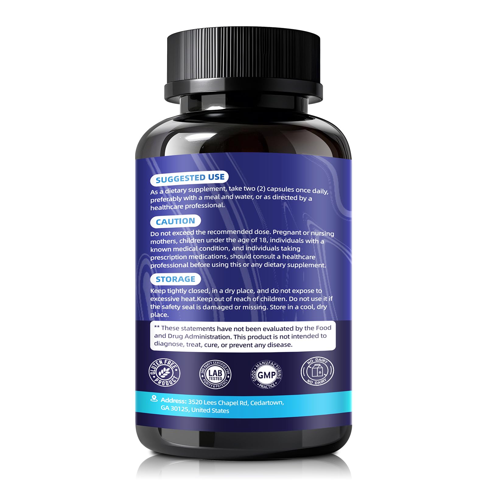 Label detail showing 15 magnesium forms for comprehensive support