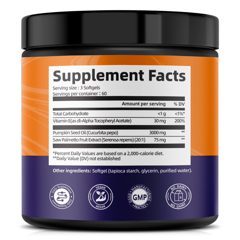 Femmetra prostate and urinary health softgels concept