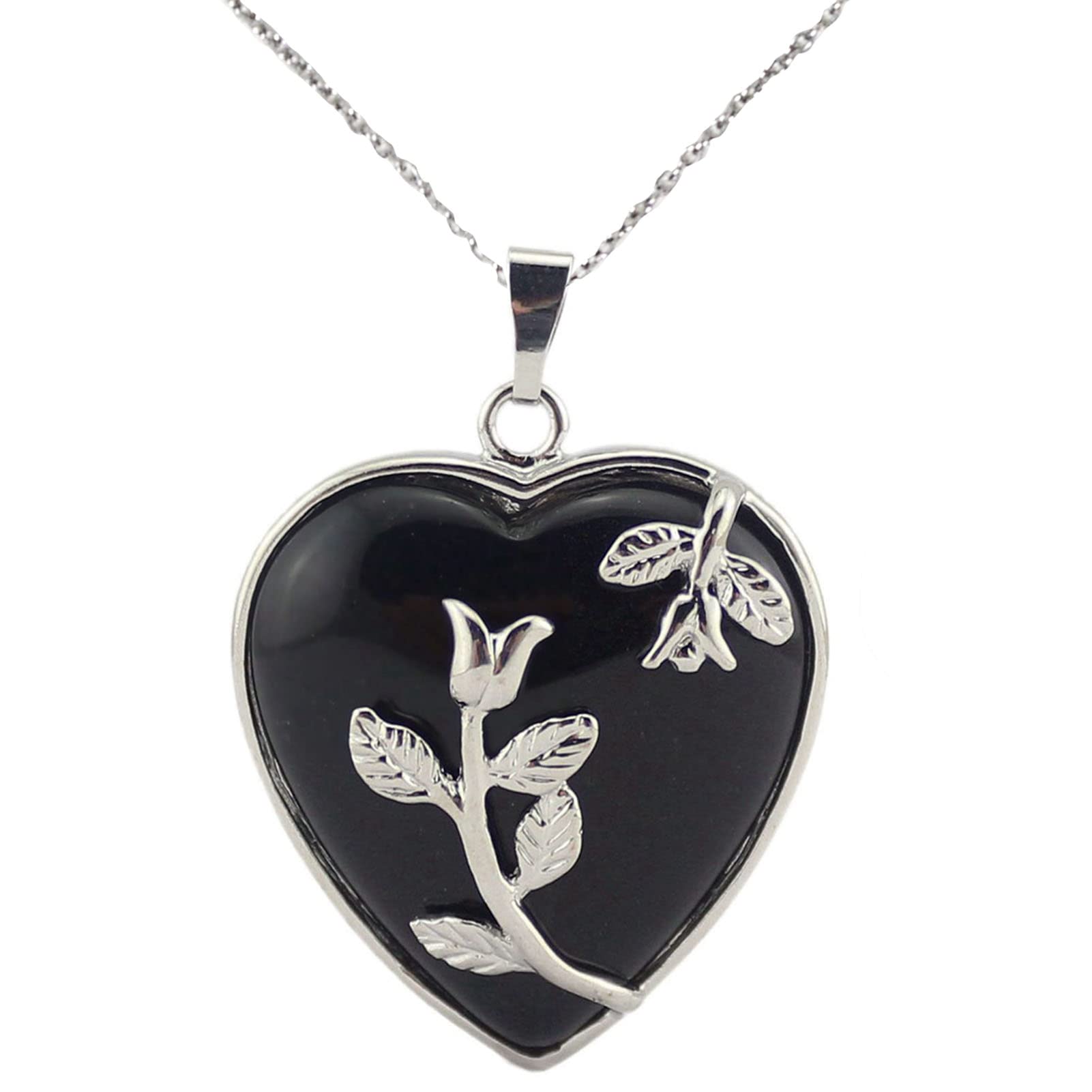 Fengshuibringluck heart crystal pendant, 3 cm, elegant everyday wear and personal symbolism