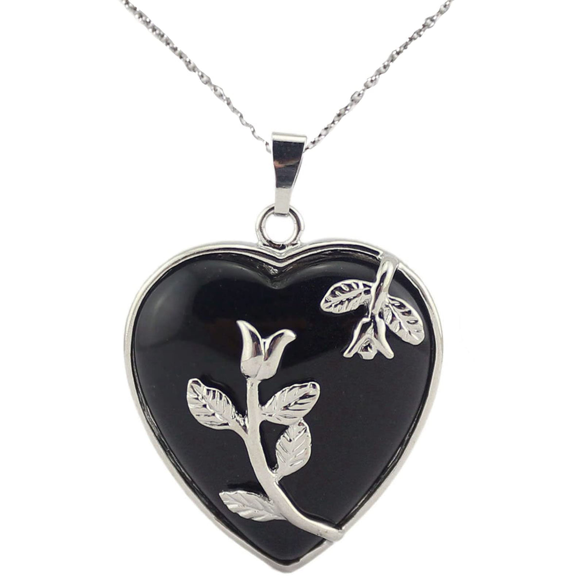 Fengshuibringluck heart crystal pendant, 3 cm, elegant everyday wear and personal symbolism