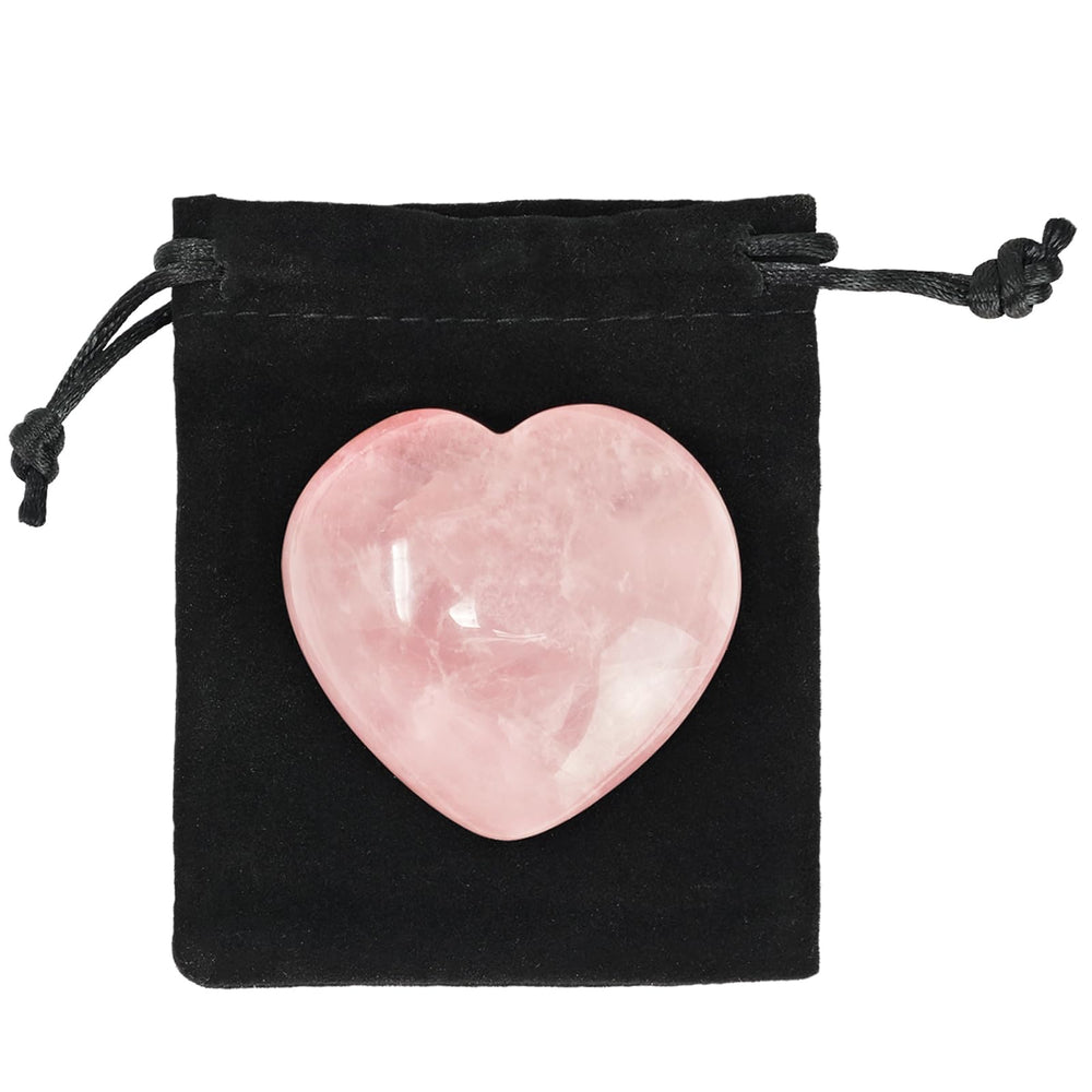 Fengshuibringluck heart shape rock displayed as a keepsake.