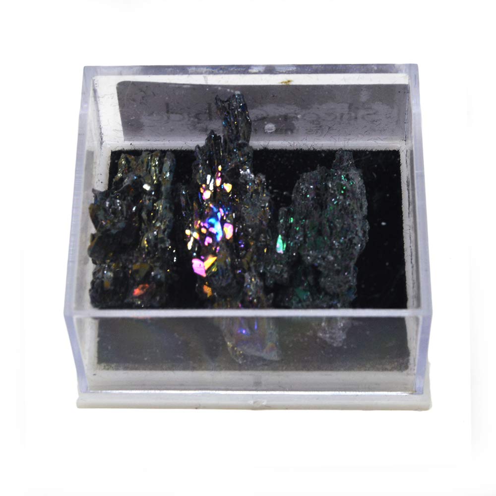 fengshuisale silicon carbide crystal stone with black luster for elegant decor and positive energy.