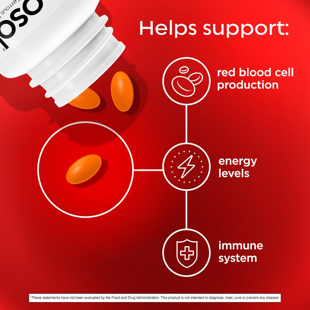Feosol Complete gluten-free label on packaging for dietary needs
