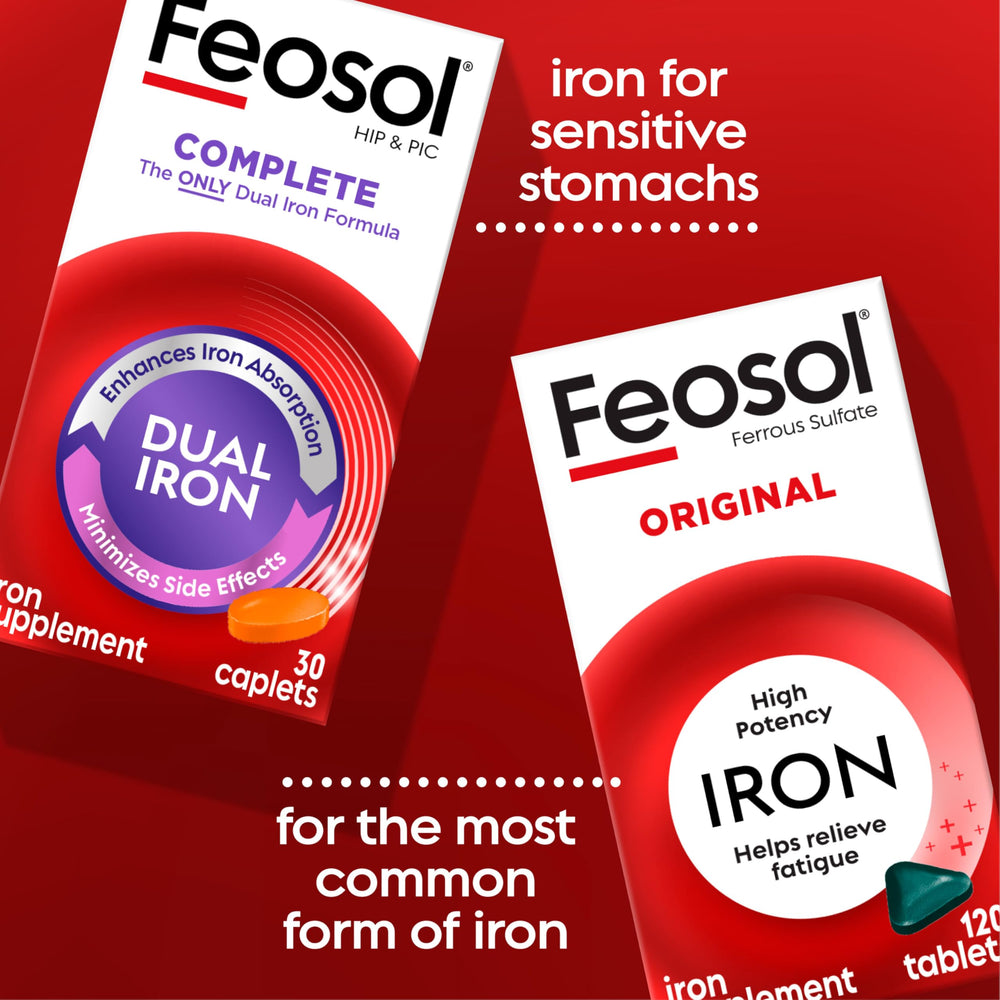 Feosol Complete USA-made badge on the box highlights domestic production