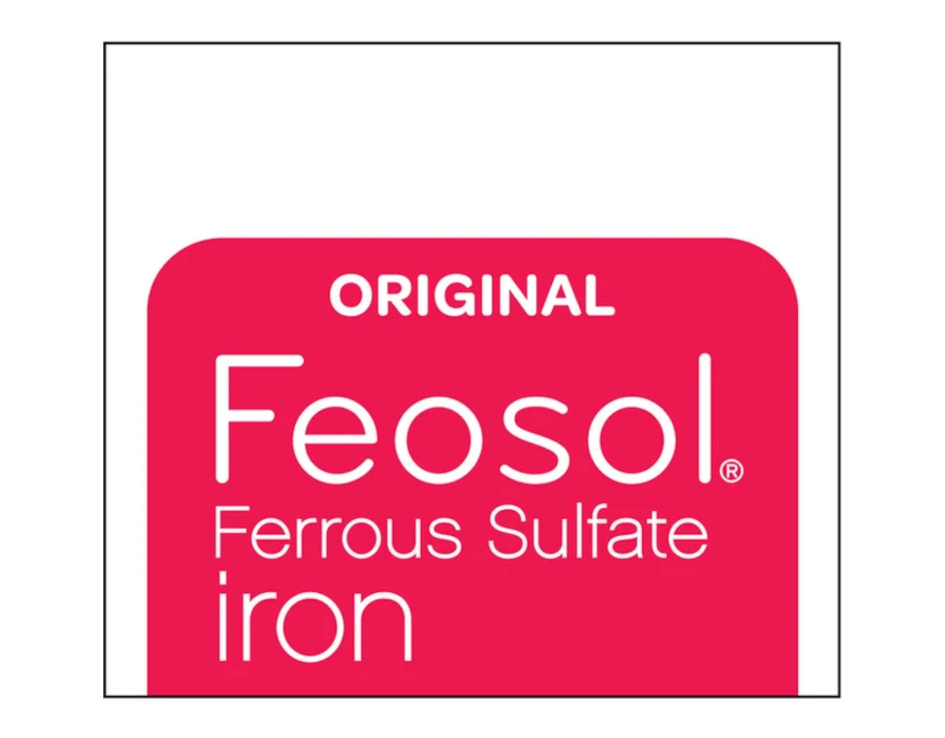 Feosol Original Vitamins dosage graphic illustrating daily serving guidance.