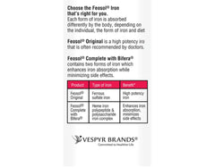 Feosol Original Vitamins tablets close-up showing the supplement form.