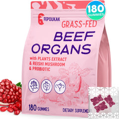 Fepoukak beef organ gummies bottle designed for easy daily health support.
