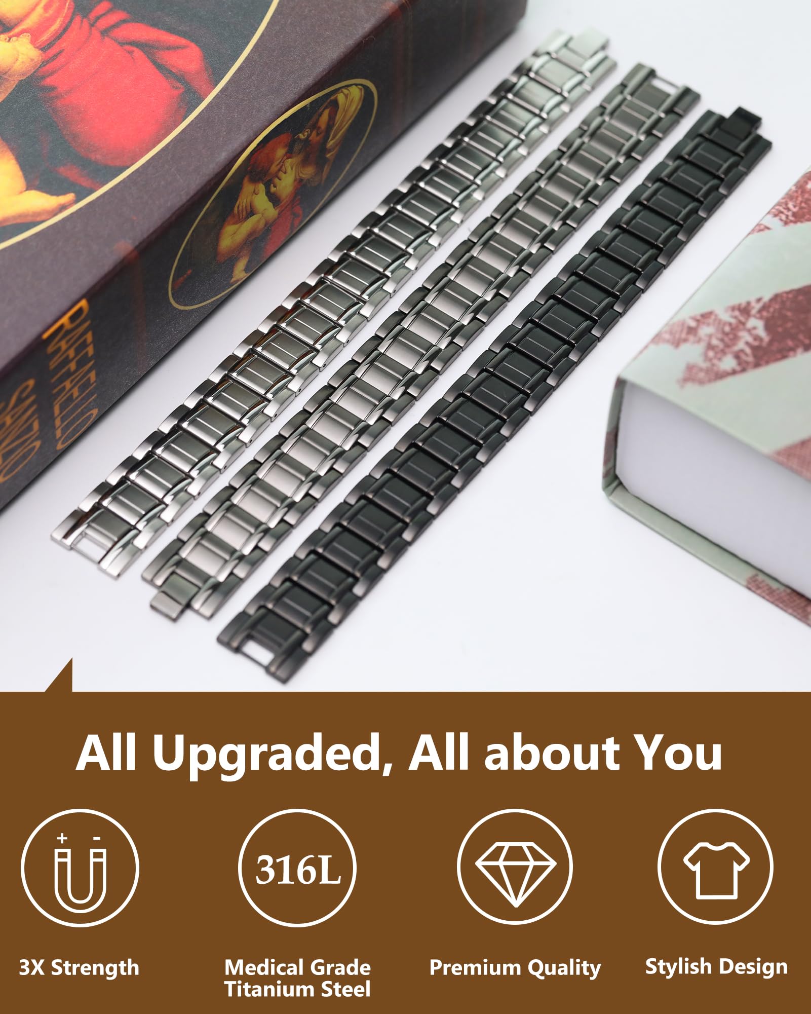 Feraco bracelet worn on wrist showcasing comfortable, lightweight design