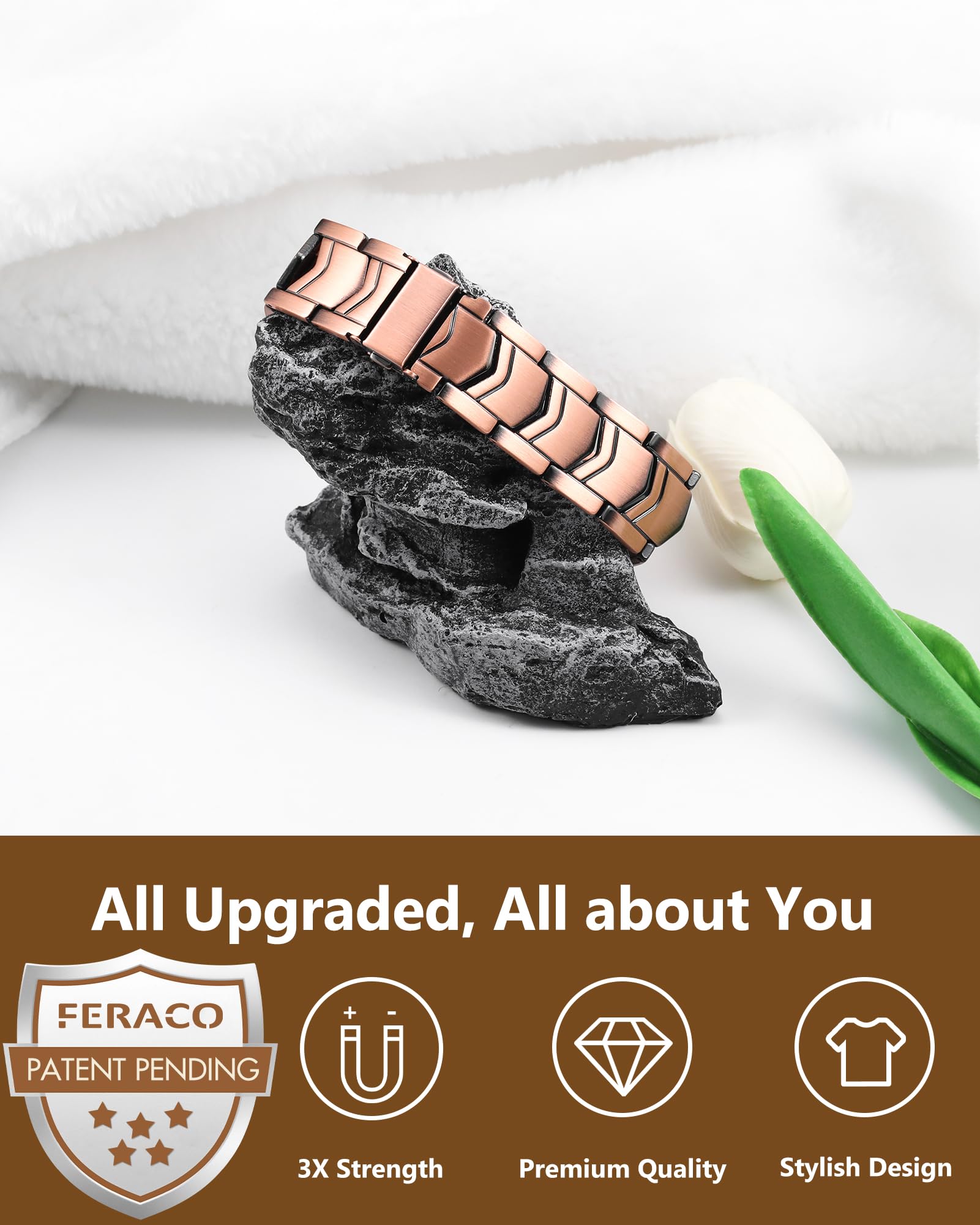 Feraco packaging for gift-ready presentation.