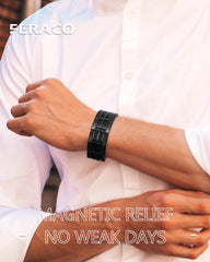 Feraco 3X Strength bracelet, side profile, ergonomic fit for all-day comfort.