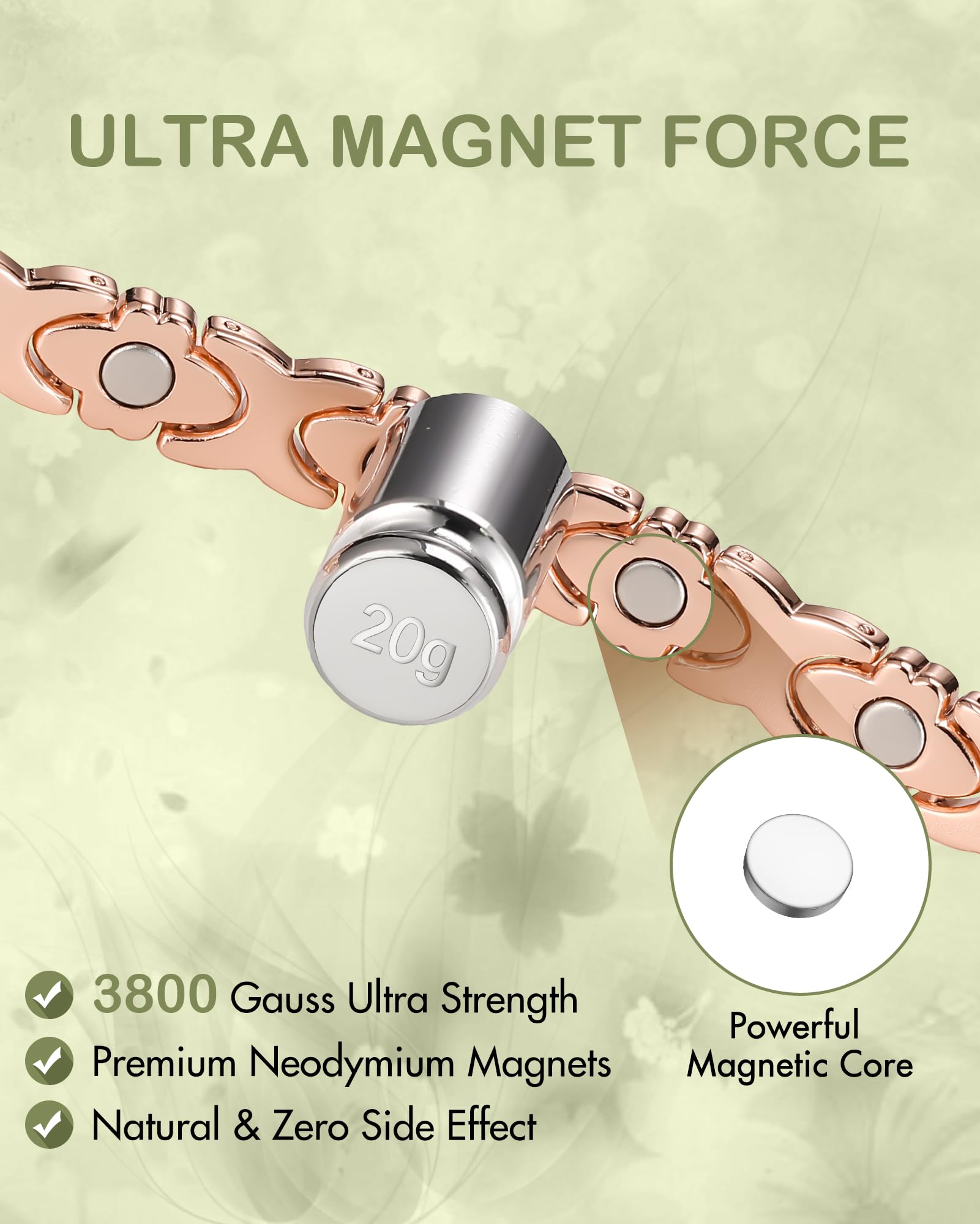 Adjustable bracelet with folding clasp for secure, easy wear