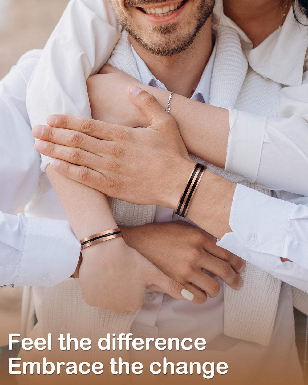 Feraco adjustable cuff fits a wide range of wrists.