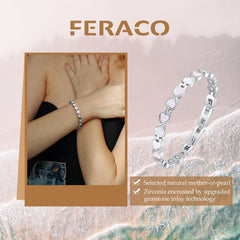 Feraco adjustable sizing tool included for a precise, comfortable fit.