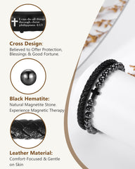 Feraco adjustable sliding clasp provides a customizable, secure fit.