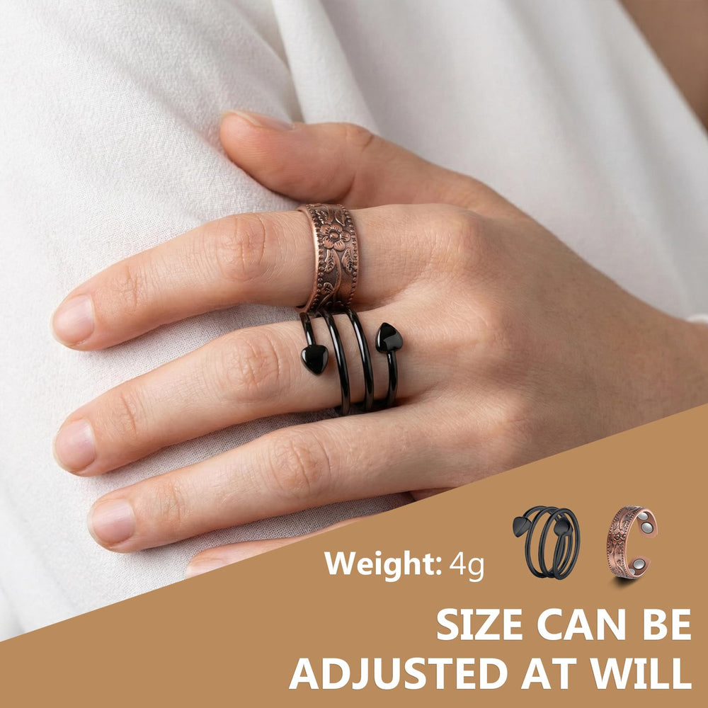 Feraco adjustable thumb ring detail for a comfortable, secure fit.